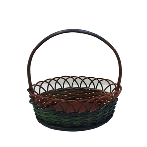 Panier en fer métallique nouveau design de forme ronde avec poignée panier de fruits ustensiles de cuisine de table panier de rangement de légumes - Product Image 3