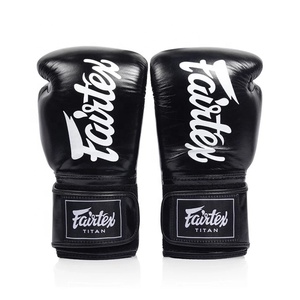 Gants de boxe Fairtex en cuir de vachette véritable sur mesure, à lacets, très demandés, pour l'entraînement et le sparring des jeunes et des adultes - Product Image 2
