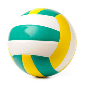 Pelota de voleibol de PU suave impresa personalizada de alta calidad hecha en Pakistán, pelota de voleibol de fútbol de entrenamiento - Product Image 6