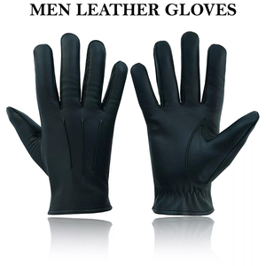 Gants de conduite en cuir pour femmes aspect classique lisse Gants de conduite en cuir d'agneau souple et flexible pour le confort Gants de conduite en cuir - Product Image 2