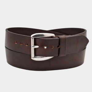 เข็มขัดหนังวัวแท้พร้อมเหล็กสำหรับหัวเข็มขัดใช้ทุกวัน - Product Image 3