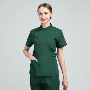 Stylish Unisex Custom Nursing Scrubs Sets Short Sleeve Medical Uniforms with Printed Techniques OEM Hospital Unisex - Product Image 3