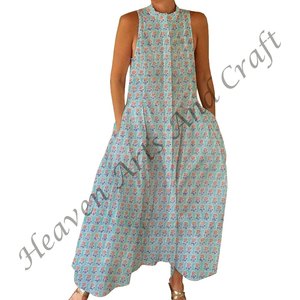 Mono Informal de Verano 100% Algodón, Estampado Floral a Mano, Tejido Suave con Cierre de Cremallera para Primavera/Verano, Adultos BPJS077 - Product Image 2