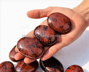 Venta al por mayor de piedra de Palma pulida obsidiana de caoba natural tallada para meditación Reiki piedra semipreciosa artesanal para Feng Shui - Product Image 5