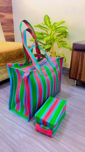 Bolsas de compras de nylon con bolsa Plástico de polipropileno reciclado sostenible Hecho India-Opciones a granel Bolsas ecológicas - Product Image 5