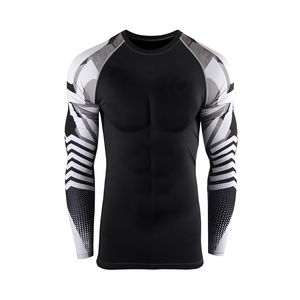 เสื้อรัดกล้ามเนื้อแบบระบายอากาศได้ดี เป็นมิตรกับสิ่งแวดล้อม ผลิตจากผ้าสแปนเด็กซ์ สำหรับกีฬา MMA และออกกำลังกาย ทนทาน รับผลิตตามแบบ (OEM)  ความต้องการสูง มองเห็นได้ชัดเจน - Product Image 1