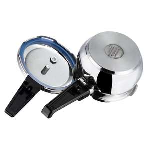 Cuisinière à pression en acier inoxydable de haute qualité avec poignée en bakélite noire et design moderne et simple pour cuisinières à gaz et à induction - Product Image 2