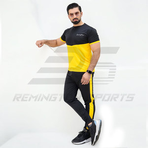 Ropa de entrenamiento de gimnasia El mejor diseño Colorido Ropa de temporada de verano Conjunto de chándales Nueva llegada Hombres Use conjuntos de chándales de verano - Product Image 4