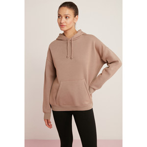 <span class=keywords><strong>Felpa</strong></span> Oversize da Donna ETHIQUET Carly con Cappuccio e Tasca a Canguro, Foderata in Pile Ultra Morbido - Product Image 2