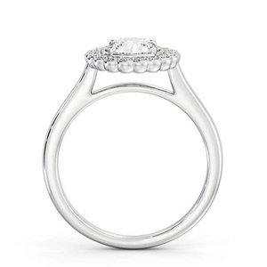 แหวนเพชรทรงกลมสีขาว CVD ที่ได้รับการรับรองจาก IGI แบบกำหนดเองได้ ประดับด้วยดอกไม้รูปเดซี่แบบฝังเพชรละเอียด - Product Image 4