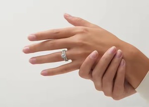 14K White Gold 1.00CT Round Halo Solitaire Engagement Ring Round Cut Lab Grown Diamond Anniversary Gift for Her - Product Image 4