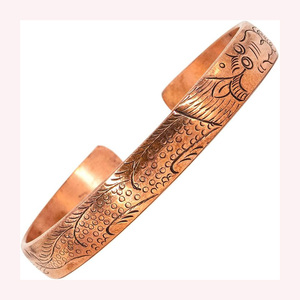 Handcrafted <b>Copper</b> Braided Healing Bracelet Vintage-Inspired Religious Energy <b>Bangle</b> for Wellness & Protection - Product Image 4