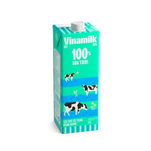 Vinamilk-100%-Leche fresca-Sin azúcar/Sin azúcar añadido-1L X 12 cajas por caja (Caja TP Brik) - Product Image 5