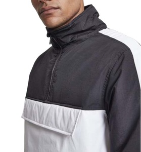 Veste coupe-vent de sport d'été pour homme, décontractée, col montant, fermeture éclair quart, respirante, tendance printemps, coupe-vent - Product Image 5