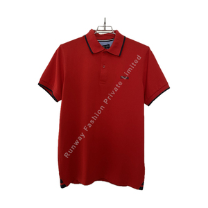 Couleur unie 100% qualité d'exportation pour polo tissu tricoté respirant grande taille prix compétitif approvisionnement en vrac pour le travail - Product Image 1