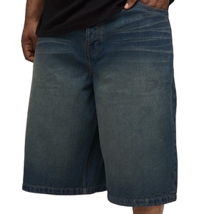 Nouveauté 2026 – Short en jean oversize en coton pour homme – Style urbain décontracté et droit pour l'été - Product Image 3