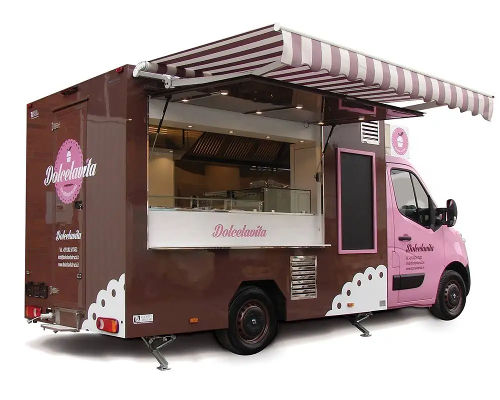 Satılık tatlı mobil sıcak gıda kamyon içecek sıcak depolama kamyon mobil gıda kamyonu satın