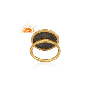 แหวนพลอยสังเคราะห์จากธรรมชาติ18K ชุบทอง18K สำหรับเป็นของขวัญสำหรับผู้หญิง - Product Image 4