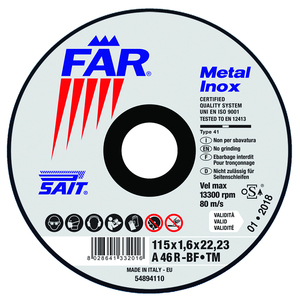 Far-Tm A 46 R Mm. 230x2,0x22,23 - Product Image 1