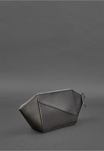 Large Leather LCB-0033 Portable Makeup <b>Bag</b> Anti-Dust Waterproof with Zipper Closure <b>Travel</b> <b>Cosmetic</b> <b>Bag</b> Strap Opens Flat Lay - Product Image 4