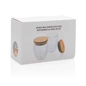 Set di 2 Bicchieri in Vetro Borosilicato Personalizzati, Prodotto Premium per Merchandising - Product Image 5