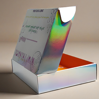 Boîte de papier ondulé rose argenté imprimé avec logo personnalisé Emballage de luxe recyclé étanche pour le commerce électronique imprimé sur mesure