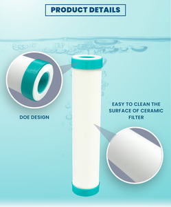 Cartouches filtrantes en céramique à osmose inverse LAN SHAN 0.7-0.9 microns 10 "de longueur pour usage domestique - Product Image 4