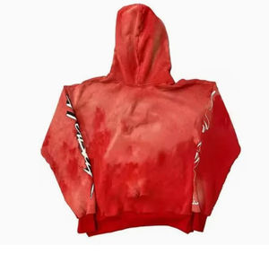 Pantalones de chándal de algodón ecológico ligeros, con apliques personalizados, bordados desgastados, lavado ácido, cálidos para invierno - Product Image 5