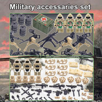 Mini Ensemble de Pistolets et Accessoires Militaires – Pack d'Équipement de Protection EOD pour Figurines, Blocs de Construction pour Jouets en Briques, Cadeau pour Enfants