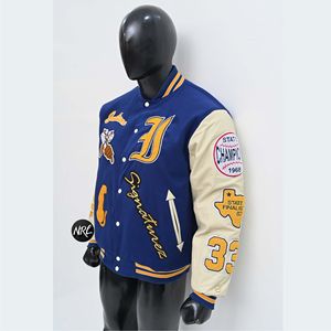 Chaqueta de lana Softshell para hombre Noble, cómodo revestimiento impermeable con cremallera Vintage con cuello levantado y patrón de retazos - Product Image 3