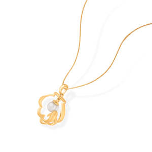 Collier avec pendentif en perle de la collection Salty Spark Ocean - Product Image 3