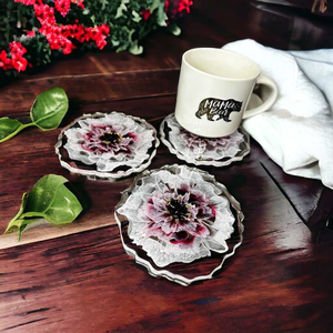 Top Selling <b>Cool</b> Resin Wooden <b>Coasters</b> Set of 4 With Stand Modern <b>Coasters</b> Resin Wood <b>Coasters</b> at Low Price - Product Image 5