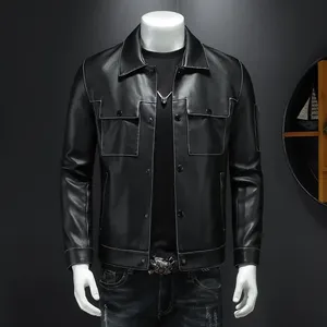 Veste de motard en cuir respirant pour femmes, vêtements de sport décontractés pour moto à fermeture éclair, manteau coupe-vent grande taille personnalisé - Product Image 4