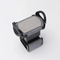 Boîtier remontoir automatique pour montre à 1 emplacement, en cuir PU gris, avec fenêtre en verre, moteur silencieux, personnalisable avec logo, fait main