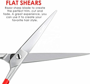 Ciseaux de coiffure professionnels pour droitiers, durables, pour la coupe et l'éclaircissement des cheveux, en acier inoxydable tranchant, avec manche en céramique, pour barbier et esthétique - Product Image 2