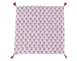 Xu Hướng Sản Phẩm 2025 100% Bông Vải Hoa Màu Trắng & Màu Hồng Với Ấn Độ Khối In Bữa Ăn Tối Khăn Ăn Kích Thước Giá Thấp Nhất - Product Image 3