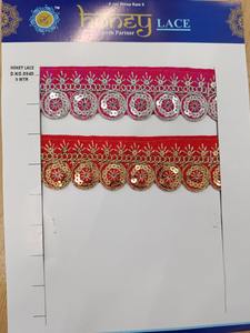 Dentelle brodée florale colorée et vibrante avec un design complexe pour la mode, l'artisanat et la décoration intérieure - Product Image 3