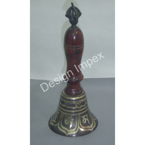 Campana Antigua con Asa, Estilo Mediados de Siglo, Campanas Decorativas Hechas a Mano, Campana de Llamada, Precio Económico - Product Image 1