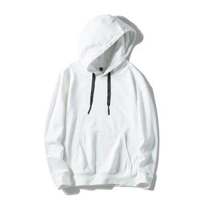 Sweats à capuche unis 100% coton polaire à manches longues tenue décontracté sweats à capuche respirants pour hommes vêtements de rue à manches longues RRI-MH-17 - Product Image 4