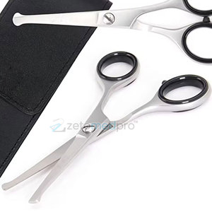 Ciseaux en acier inoxydable pour les poils du nez et des oreilles pour une utilisation confortable Ciseaux pour les poils du nez et des oreilles pour hommes et femmes Soins personnels - Product Image 5