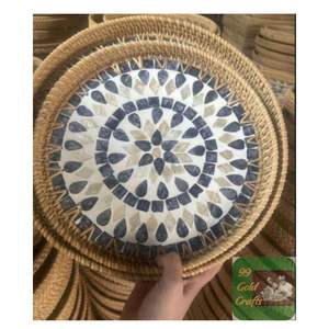 BANDEJA DE RATÁN DE CALIDAD PREMIUM DISEÑO TRADICIONAL TEJIDO A MANO PARA RESTAURANTE HOTEL Y USO DE DECORACIÓN DEL HOGAR - Product Image 4