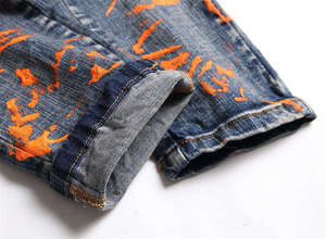 Factory Price Wholesale Hip Hop Plus Size Pants <b>Ripped</b> Denim Trousers Custom Designer Stacked <b>Jeans</b> <b>Men</b> <b>Ripped</b> <b>Mens</b> <b>Jean</b> - Product Image 4