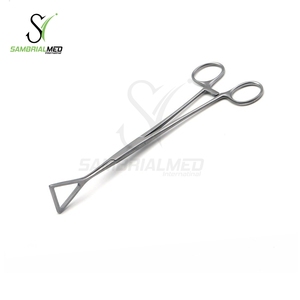 Pince à saisir les poumons et les tissus Collin Duval en acier inoxydable de qualité médicale 20mm X 23cm Instruments de chirurgie générale certifiés ISO - Product Image 1