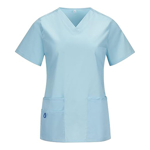 Venta caliente Fig Scrub Set Medical Scrub Top Stretch manga corta OEM al por mayor uniforme para médicos enfermera médico y hospitales Set - Product Image 1