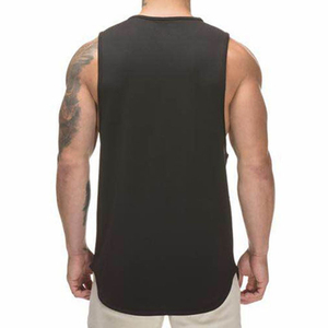 Couleur unie été fitness course sans manches sport gym course gilet pour hommes fitness gilets coton débardeurs - Product Image 5