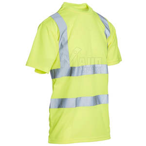 T-shirt de sécurité respirant haute visibilité, chemise de travail réfléchissante pour la construction, t-shirt de travail haute visibilité - Product Image 5