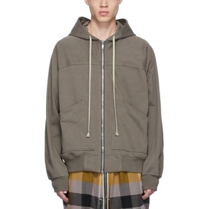 DEC Oem Custom Blank Hoodies Logo Printed <b>Winter</b> Fleece <b>Decorative</b> Seams Sweatshirt Custom Drawstring Zip Up Hoodies - Product Image 1