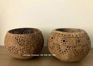 แฮนด์เมดอย่างยั่งยืนมะพร้าววัสดุกะลามะพร้าวเชิงเทียนตกแต่งงานแต่งงาน,ปาร์ตี้,... ผลิตในเวียดนาม - Product Image 2