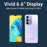 AOZORA 6,6 Zoll HD+ LCD Smartphone Qualcomm Octa-Core Android 13 Dual SIM LTE Französisch/Deutsch/Spanisch 4000mAh 60Hz 13MP Rückkamera
