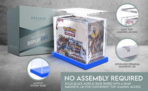 กล่องอะคริลิคบูสเตอร์การ์ดเก็บของทนทานสำหรับซื้อขายการ์ดสะสมและการ์ดเกมที่มองเห็นได้ชัดเจน - Product Image 3